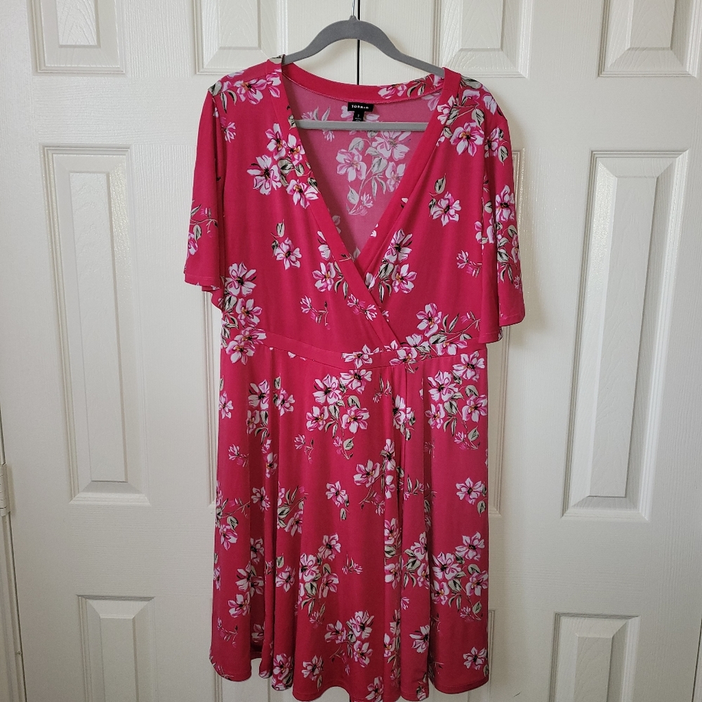 Torrid Pink Floral Dress